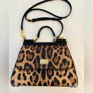 Dolce & Gabbana Sicily Leopard-print Bag